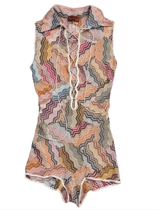 Missoni Other - Missoni Mare Lace-Up Knit Romper Size 38